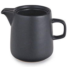 30 oz Black Ceramic Coffee Dripper Pot with Side Handle