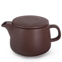 20 oz Brown Coffee Serving Pot with Flat Lid — 3½″ H