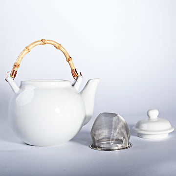 7" H Ceramic Teapot (TPT1-W)