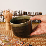 4" D x 3" H Ceramic Matcha Bowl (YK536-GB)