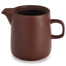 30 oz Brown Ceramic Coffee Dripper Pot with Side Handle