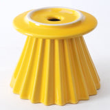 4.5" D x 3.5" H Ceramic Coffee Dripper, Yellow (JHCD3-YE)