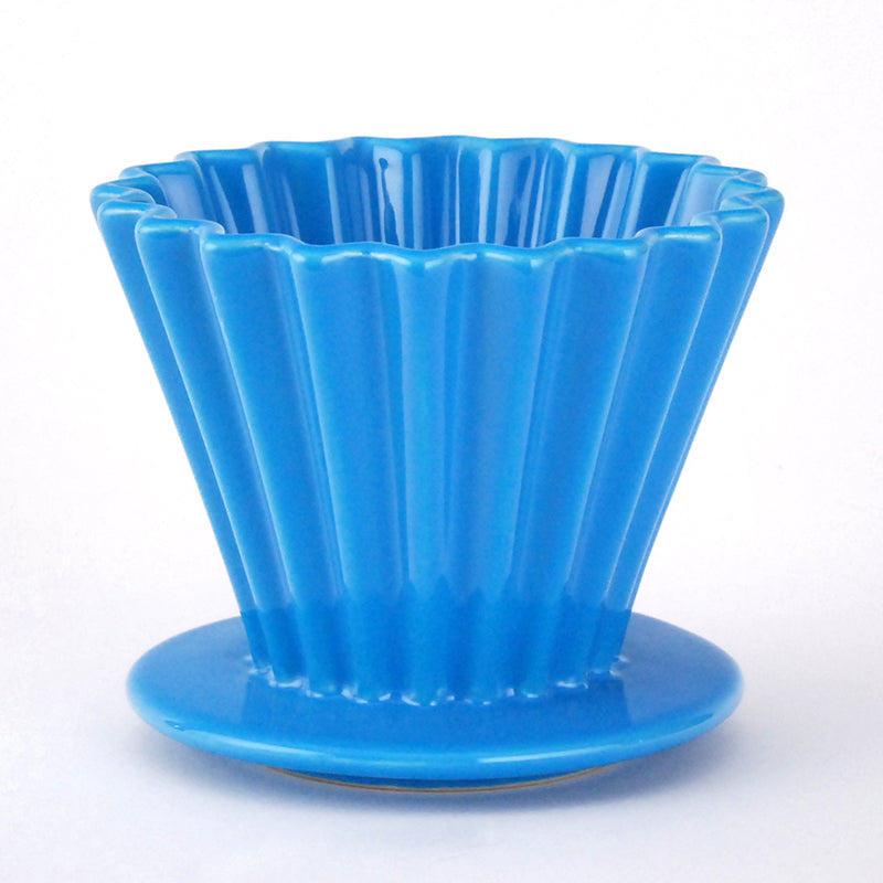 4.5" D x 3.5" H Ceramic Coffee Dripper (JHCD3-BL)