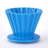 4.5" D x 3.5" H Ceramic Coffee Dripper (JHCD3-BL)