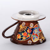 3.75" D x 3" H Ceramic Coffee Dripper (SFD1-7056)