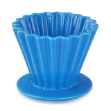 4.5" D x 3.5" H Ceramic Coffee Dripper (JHCD3-BL)