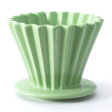 4.5" D x 3.5" H Ceramic Coffee Dripper (JHCD3-GR)