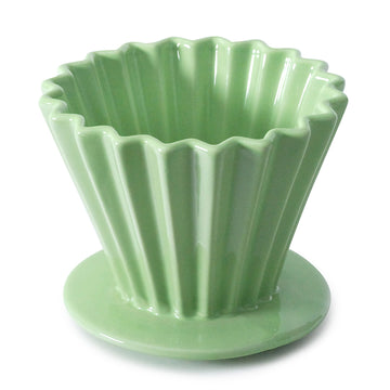 4.5" D x 3.5" H Ceramic Coffee Dripper (JHCD3-GR)