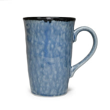12 oz Mottled Blue Ceramic Mug — 4¾ in H