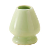 3″ Pale Celadon Faceted Ceramic Matcha Whisk Holder