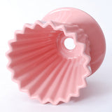 4.5" D x 3.5" H Ceramic Coffee Dripper, Pink (JHCD3-PK)