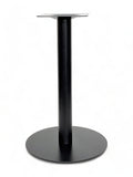Black Flat Round Steel Table Base – FRB17 – 28-inch dining height