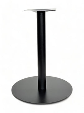 Black Flat Round Steel Table Base – FRB22 – 28-inch dining height