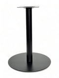Black Flat Round Steel Table Base – FRB22 – 28-inch dining height