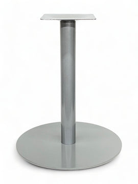 Gray Flat Round Steel Table Base – FRG22 – 28-inch dining height