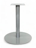 Gray Flat Round Steel Table Base – FRG22 – 28-inch dining height