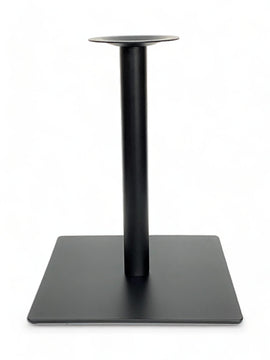 Black Flat Square Steel Table Base – FSQB22 – 28-inch dining height