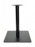 Black Flat Square Steel Table Base – FSQB22 – 28-inch dining height