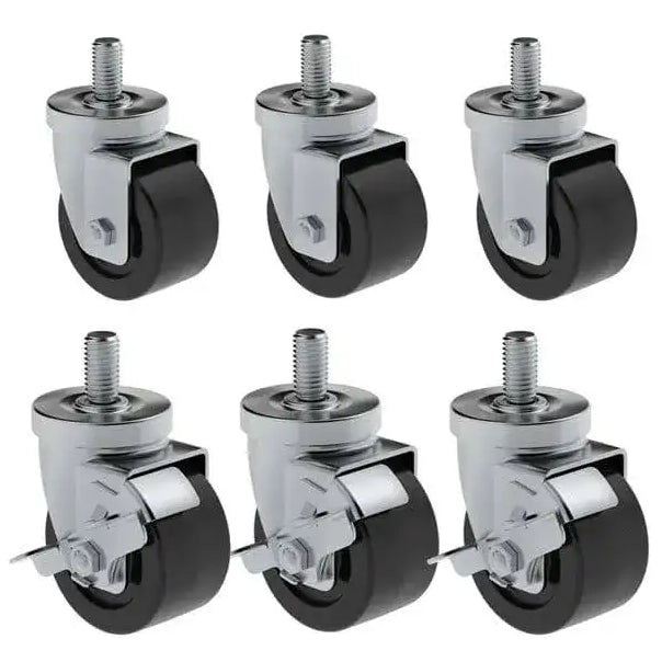 Hoshizaki HS-3547 4" Casters - Set of six, three with brakes