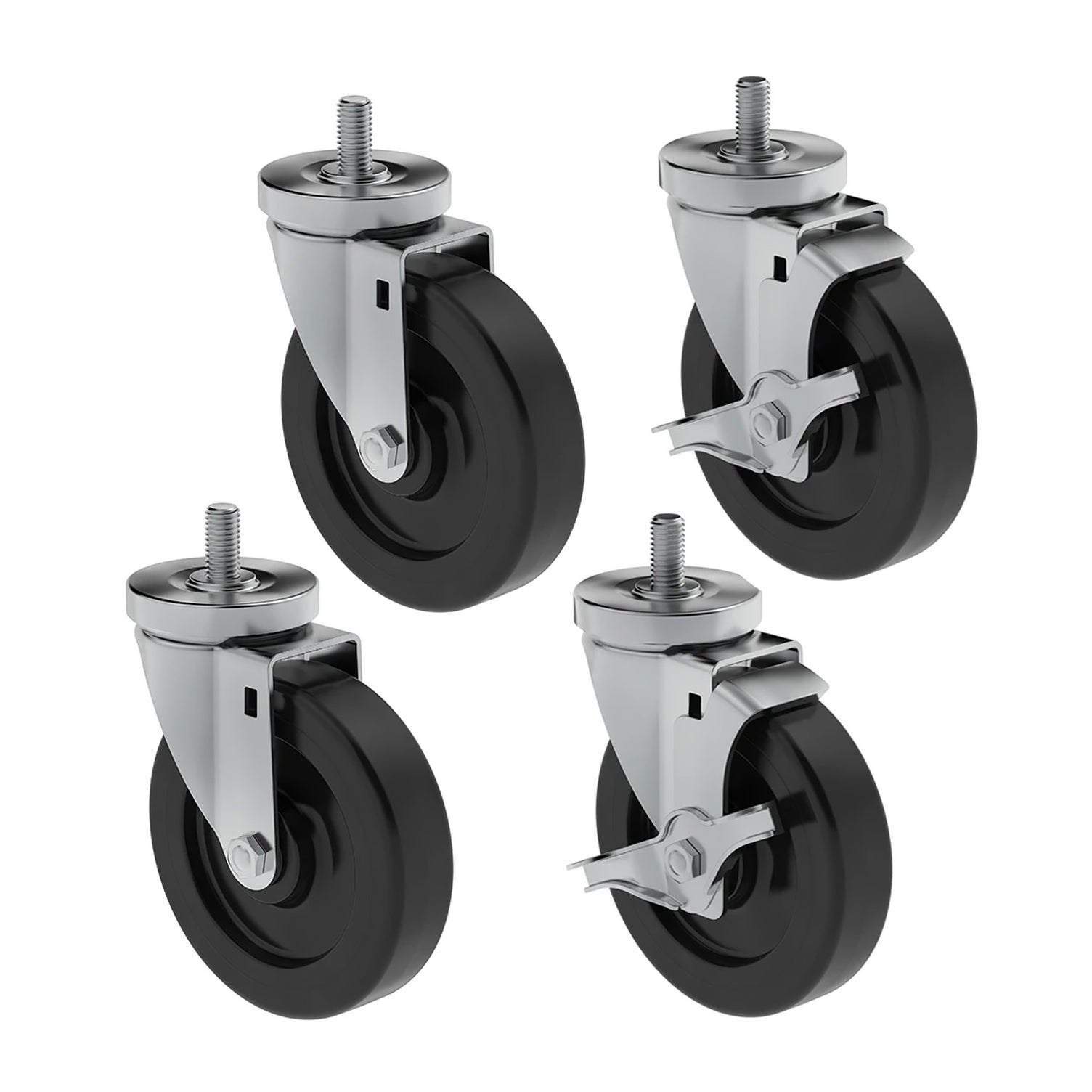 Hoshizaki HS-3719 6" Casters, Set of 4 with 2 Brakes for Professional Series Undercounters
