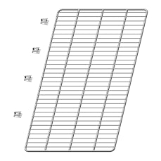 Hoshizaki HS-5118 Stainless Steel Shelf, Includes 4 Pilaster Clips