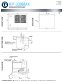 Hoshizaki KM-330MAK official head dimensions and utility connections