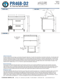 Hoshizaki PR46B-D2 official dimension and construction sheet