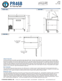 Hoshizaki PR46B official dimension and construction sheet