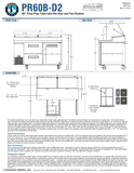 Hoshizaki PR60B-D2 official dimension and construction sheet