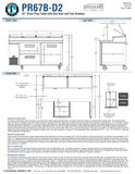 Hoshizaki PR67B-D2 official dimension and construction sheet