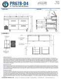 Hoshizaki PR67B-D4 official dimension and construction sheet