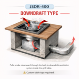 JSDR-300 Round Downdraft Grill/Roaster