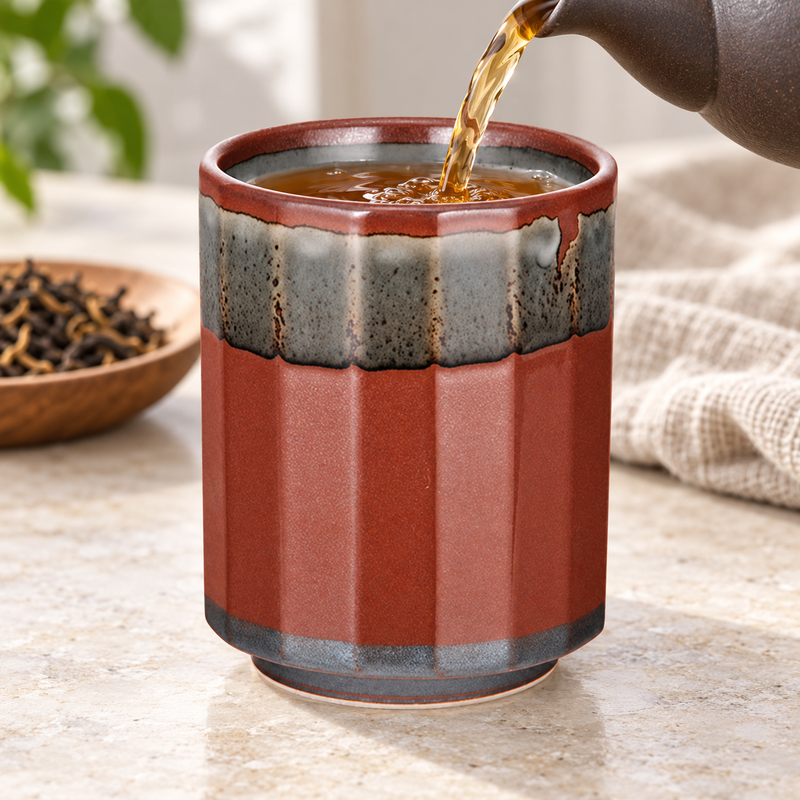 KA70-1 being filled with tea