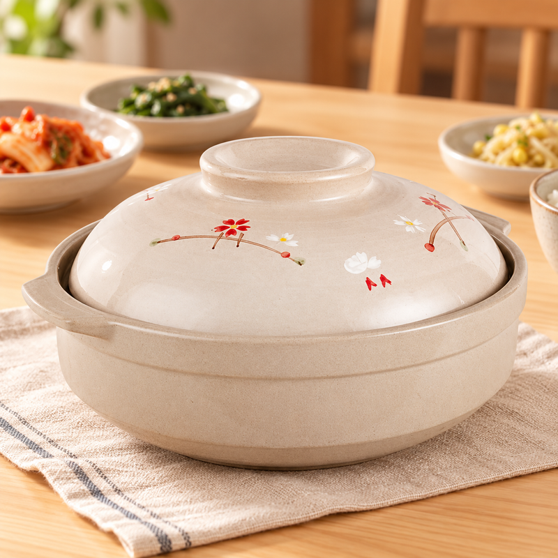 CD9-1 donabe in a dining table setting