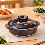 D6-ML maple-leaf donabe on a dining table