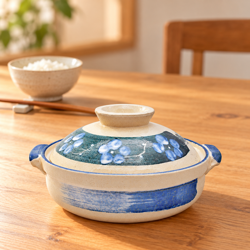 D8-AI donabe in a dining setting