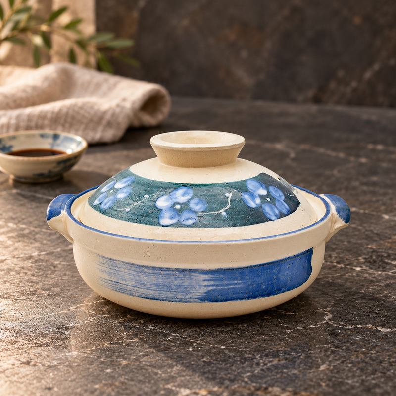 D8-AI donabe in a dining setting