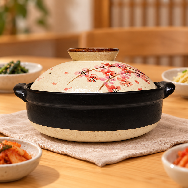 D8-NS donabe in a dining table setting