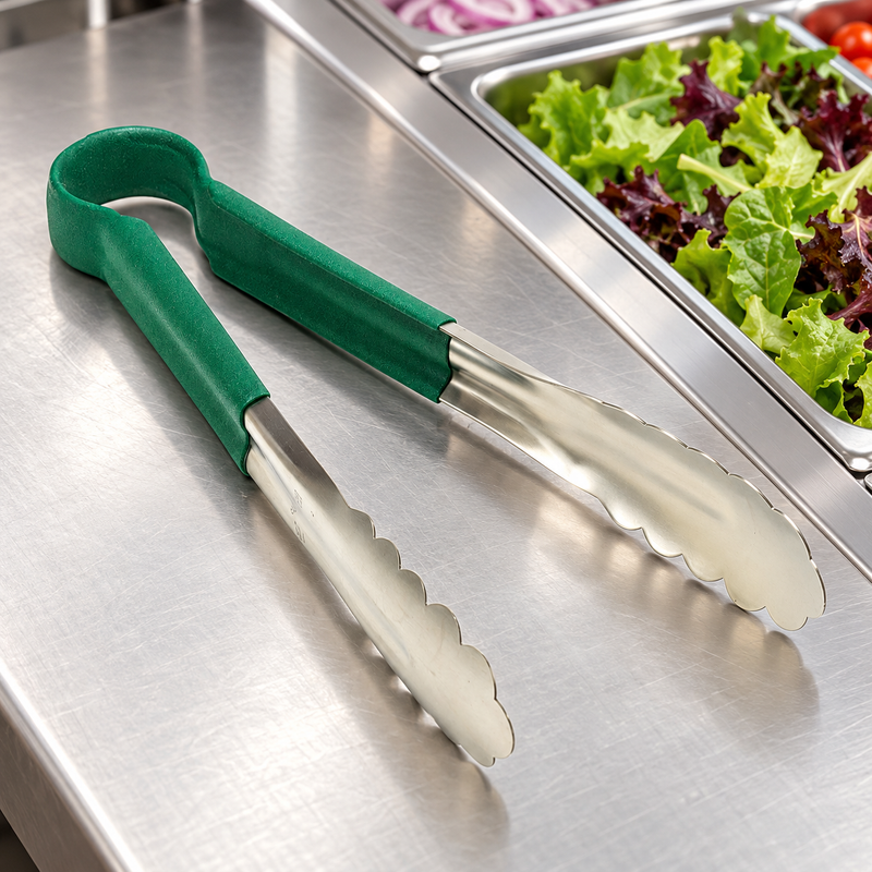 SLTG810G utility tong in a restaurant setting