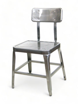 Metal Restaurant Chair – Pewter