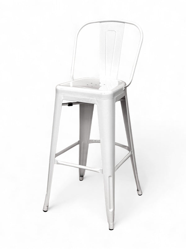 Metal Restaurant Barstool with Backrest