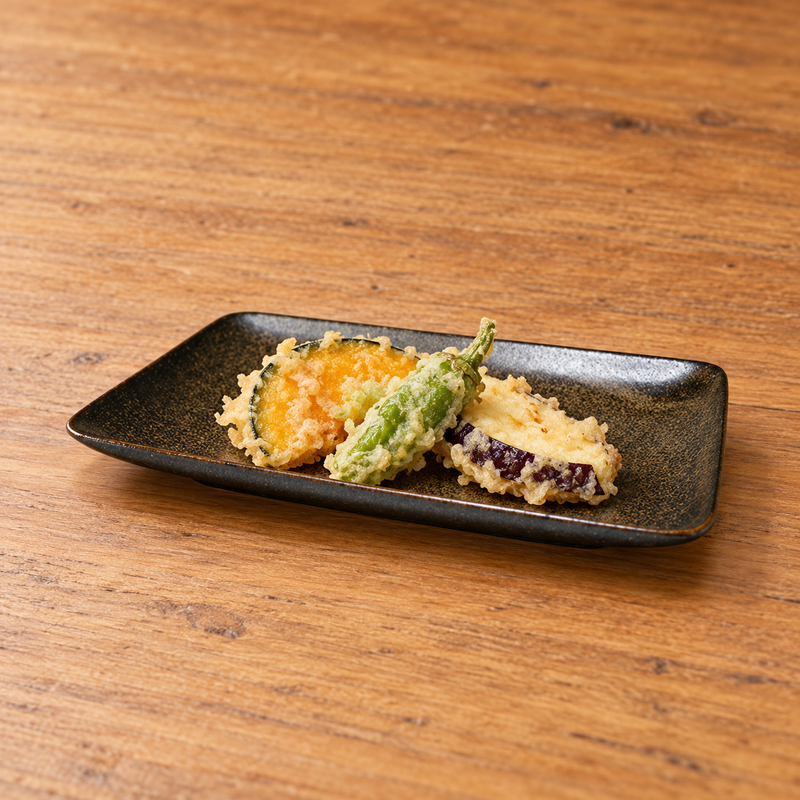 8¼ × 5¼ in Brown & Black Ceramic Plate — MT211-BK
