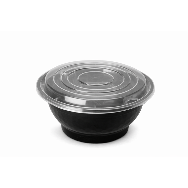 Noodle Bowl with Insert & Lid, 50 oz Microwaveable (90 pc) - GW-NCB502