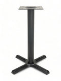 Black Cast Iron Outdoor Cross and T Table Base – OB2222 – 28-inch dining height