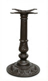Black Cast Iron Ornamental Round Table Base – OM16R – 28-inch dining height