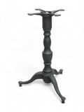 Black Cast Iron Three-Prong Ornamental Table Base – OM223 – 28-inch dining height
