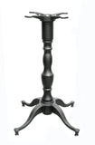 Black Cast Iron Four-Prong Ornamental Table Base – OM224 – 28-inch dining height