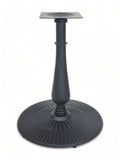 Black Cast Iron Ornamental Pan-Style Table Base – OM22R – 28-inch dining height
