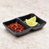 JX152-B black porcelain in a second table setting