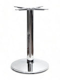 Round chrome table base, 28-inch dining height